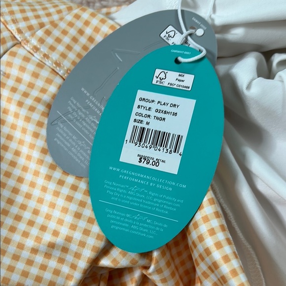NWT Greg Norman Gingham Checkered Skort Golf Pickleball Skort Size Medium - Picture 5 of 12